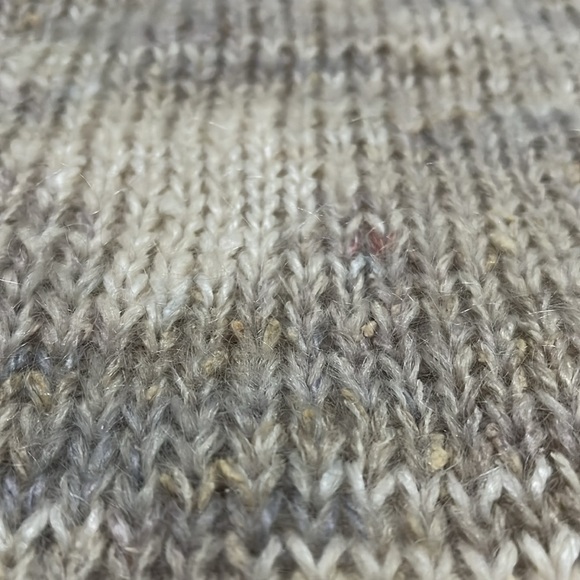 Women’s Mohair Silk Wool blend Loose Knit Mock neck Sweater Large Heather Ombre - Picture 13 of 14